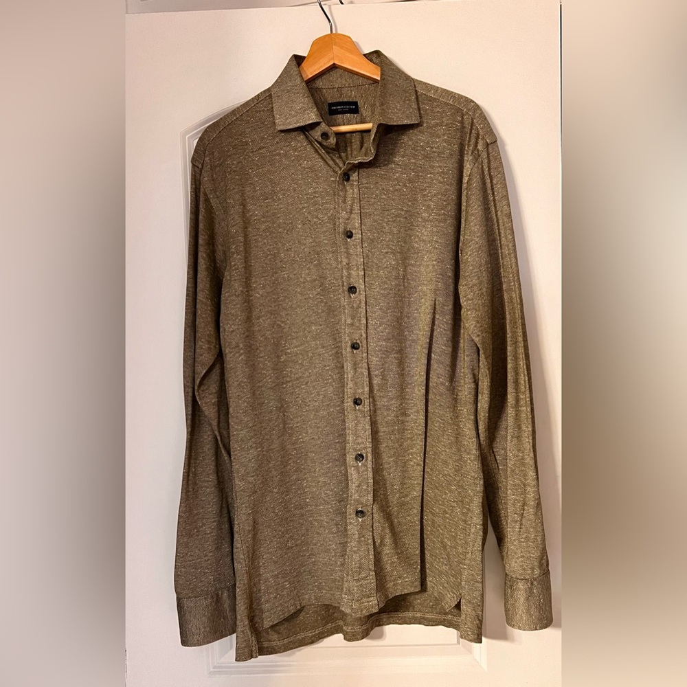 Proper Cloth Canclini Sage Slub Knit, 42” chest, 36” sleeves